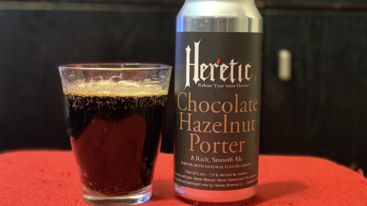 【1日1ビア】Heretic「Chocolate Hazelnut Porter（チョコレート ヘーゼルナッツ ポーター） 」を飲んだ